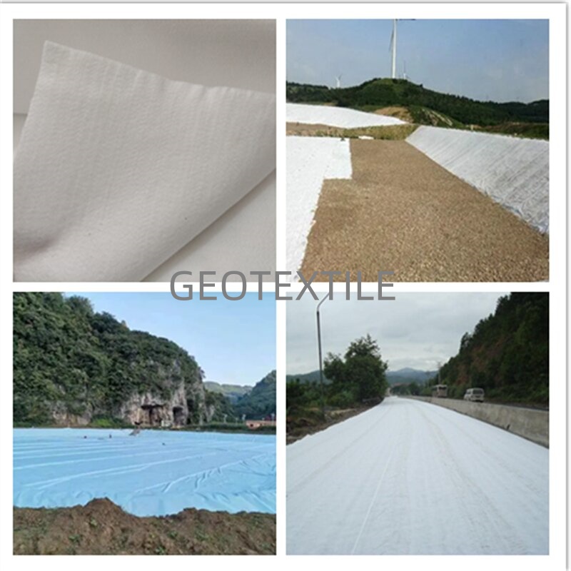 إبرة الألياف التيلة نفاذية المياه غير المنسوجة Geotextile.jpg