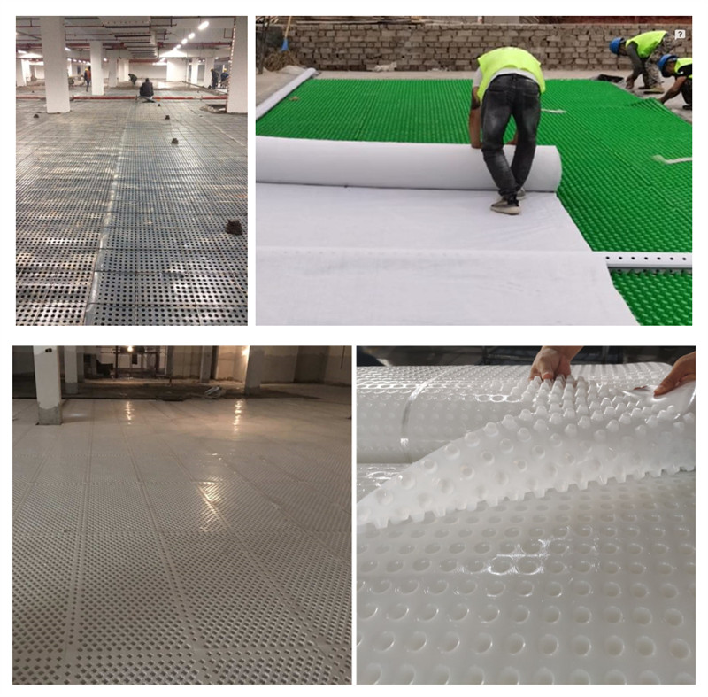 HDPE Dimple Board لتطبيق تصريف الحائط.jpg