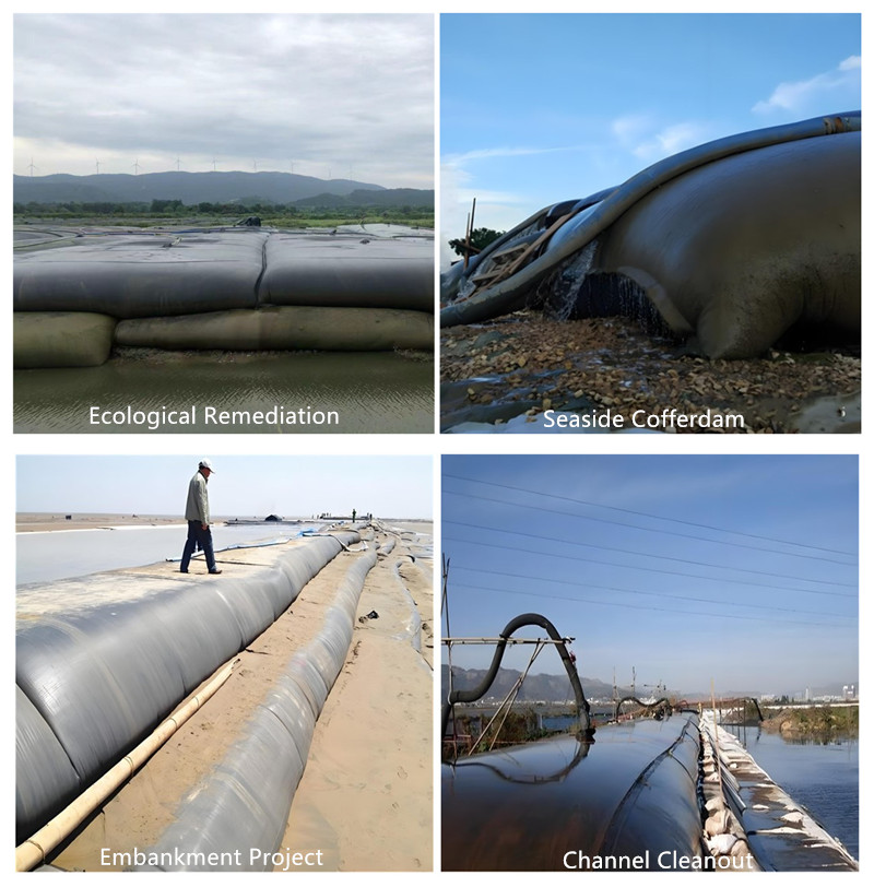 PP المنسوجة أكياس نزح المياه المموه Geotube Bag.jpg PP المنسوجة أكياس نزح المياه المموه Geotube Bag.jpg