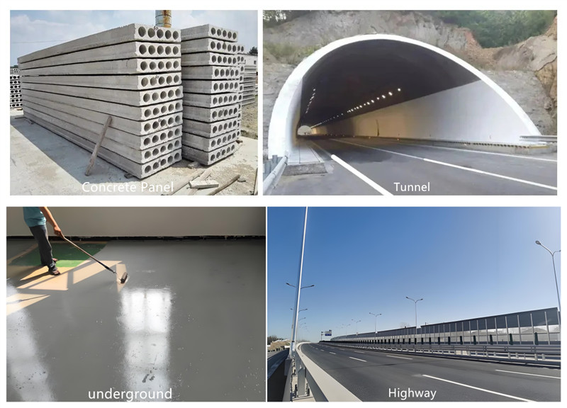 خرسانة PP الألياف شبكة Polypropylene Application.JPG